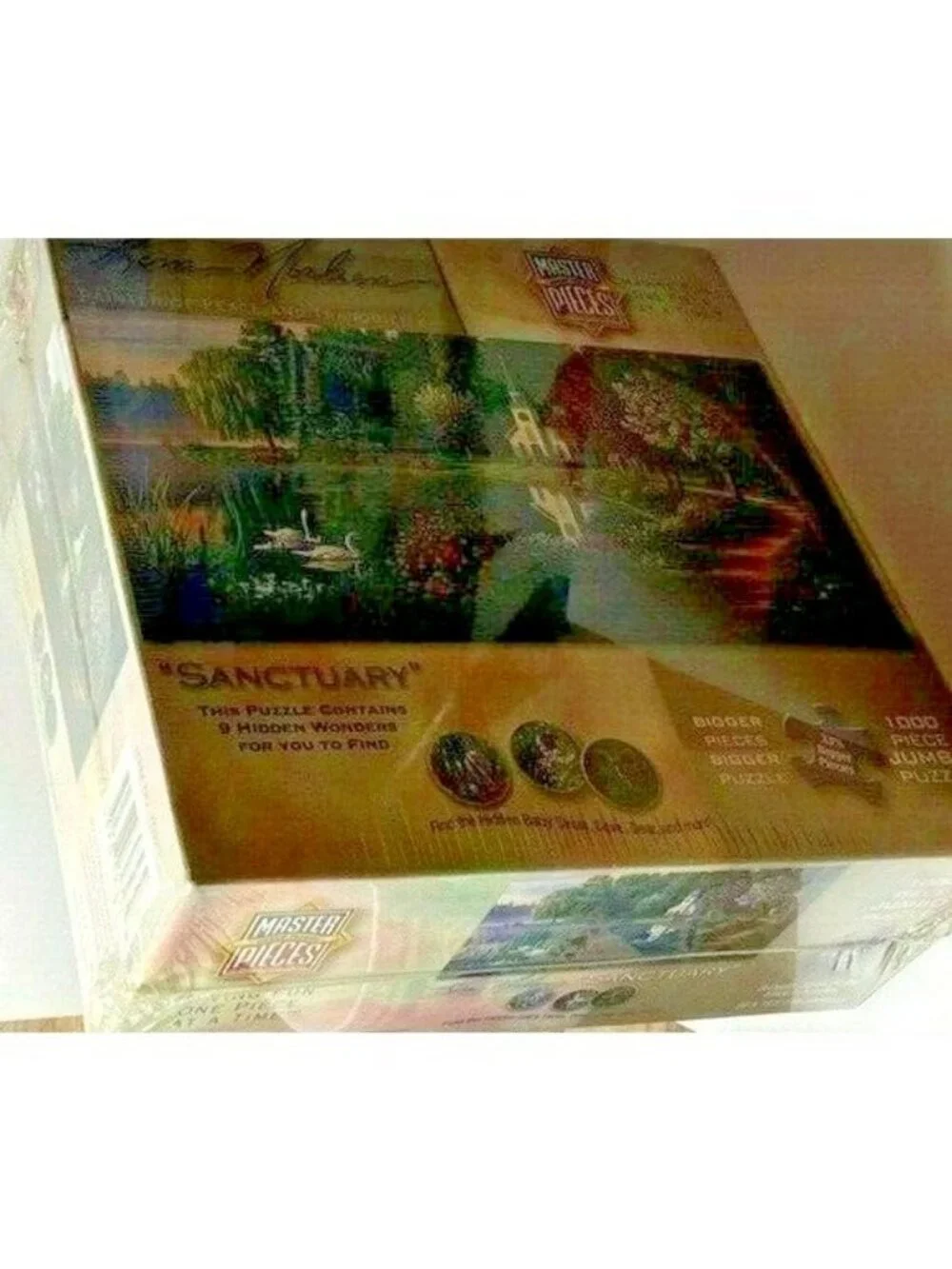 Puzzle MasterPiece Kim Norlien Sanctuary 1000 Pc Jumbo Jigsaw Hidden Object New